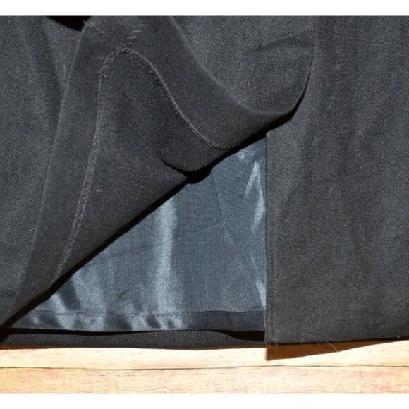 Vintage Prophesy Womens Black Wool Midi Pencil Skirt Size 20W Career Academia - Picture 6 of 9